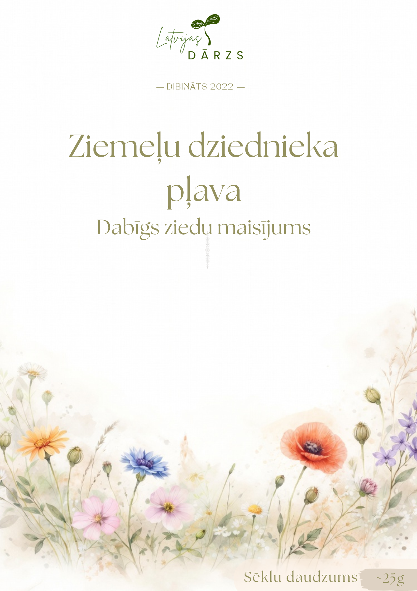 savvaļas puķu sēklas dārzam