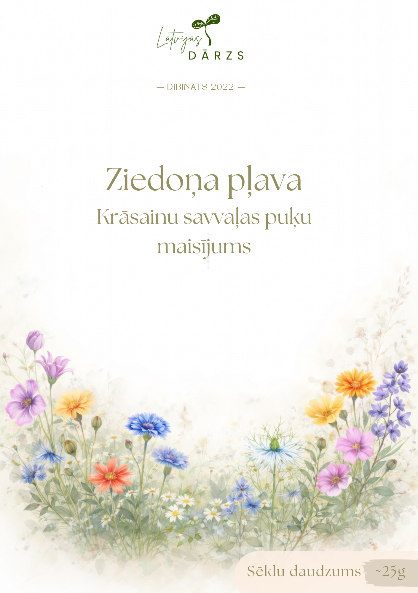 savvaļas puķu sēklas dārzam