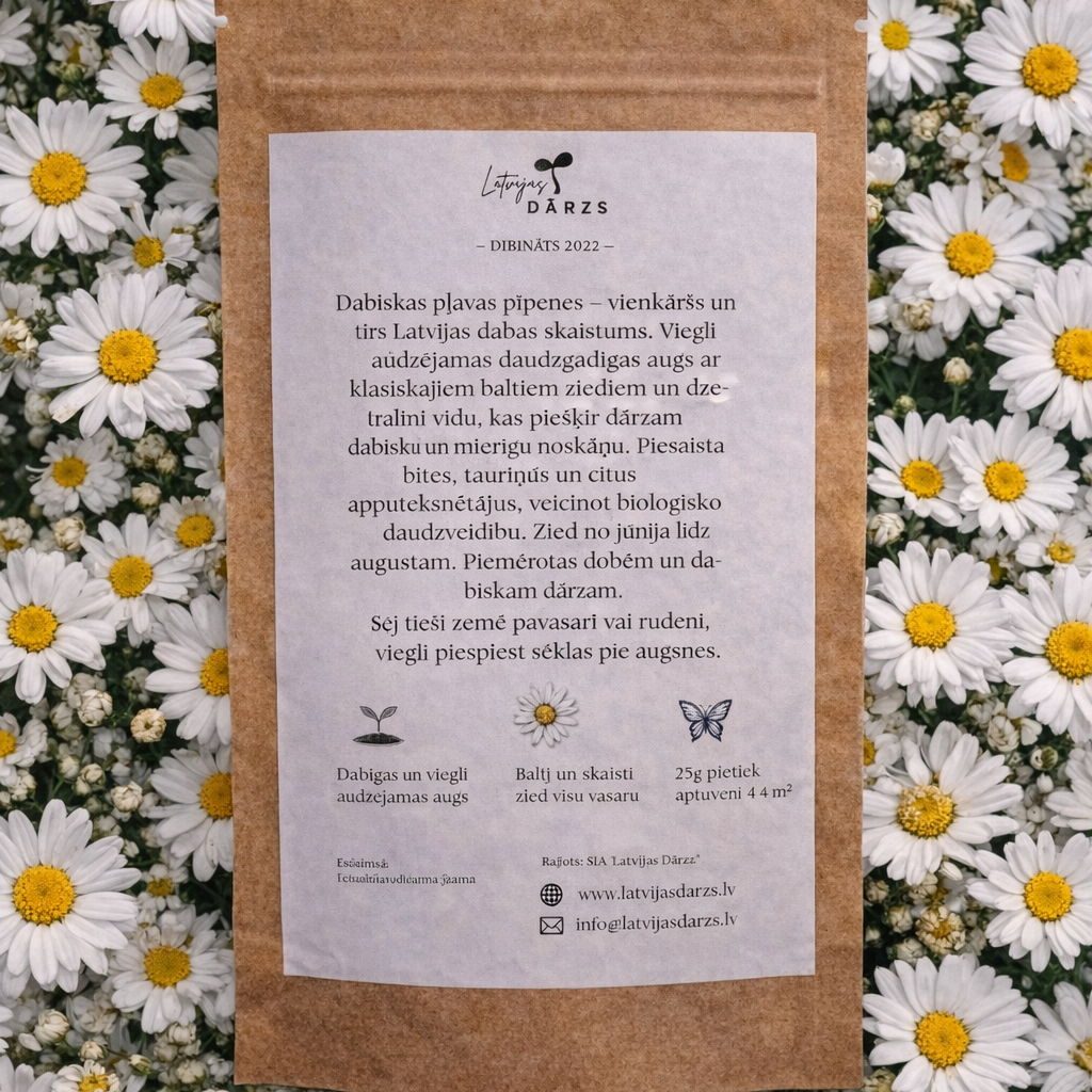 savvaļas puķu sēklas margrietiņas